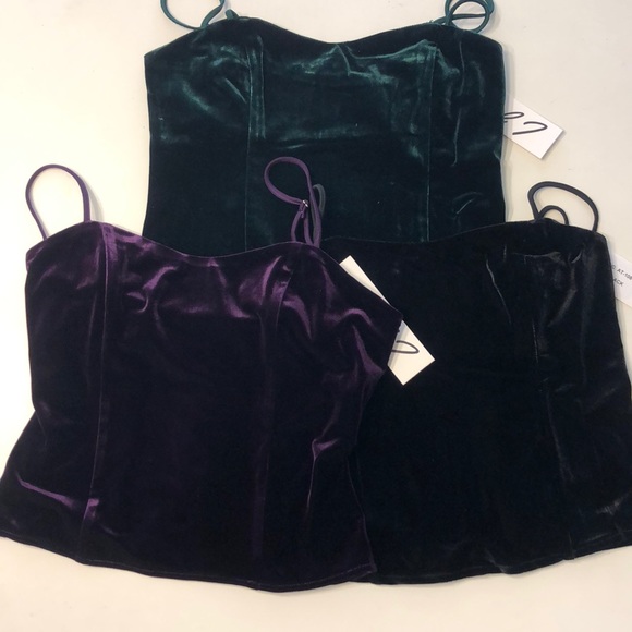 Tops - 3 Pieces Velvet tank tops